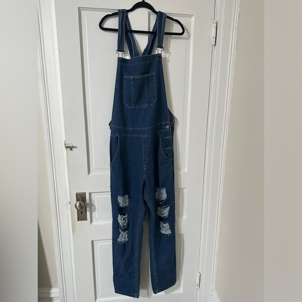 Overall denim